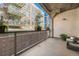 Brick patio view, with decorative plants, providing a relaxing outdoor space at 1863 Wazee St # 4E, Denver, CO 80202