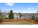 Spacious fenced backyard offers ample space for outdoor activities and gardening at 10383 Erin Pl, Lone Tree, CO 80124