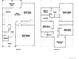 Floor plan showcasing the layout of a house with kitchen, bedrooms, and garage at 7357 S Yank Ct, Littleton, CO 80127