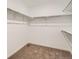 Walk-in closet with carpet, white walls, shelving and clothing rods for storage at 7357 S Yank Ct, Littleton, CO 80127