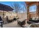 Cozy patio area with comfortable seating, perfect for outdoor relaxation and entertaining guests in a private setting at 11307 Navajo Cir # A, Westminster, CO 80234