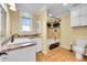 Bathroom features a shower-tub combination, and modern fixtures for a comfortable experience at 35675 Cheyenne Trl, Elizabeth, CO 80107