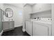 Functional laundry room with modern appliances and plenty of storage at 217 Douglas Fir Ave, Castle Rock, CO 80104