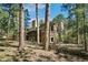 Home exterior surrounded by mature trees and natural landscaping at 20190 Deer Shadow Way, Monument, CO 80132