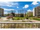 Lush courtyard with seating areas and landscaping at 955 Eudora St # 207E, Denver, CO 80220