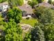 Aerial view showcasing a well-maintained backyard with lush lawn, a patio, and gardens at 10859 Irving Ct, Westminster, CO 80031