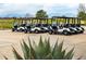 Row of Yamaha golf carts for residents at Legacy Ridge Golf Course community, Westminster, Colorado at 10859 Irving Ct, Westminster, CO 80031