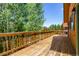 Expansive wooden deck offering space for seating and outdoor activities at 422 Fairview Blvd, Breckenridge, CO 80424