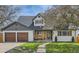 Charming two-story home with a well-manicured lawn, stone accents, and a two-car garage, inviting curb appeal at 5886 Urban St, Arvada, CO 80004