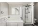 Bathroom with soaking tub and shower at 11997 W Coal Mine Dr, Littleton, CO 80127