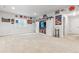 Spacious finished basement with custom storage and entertainment features at 6616 Amur Ln, Castle Rock, CO 80108