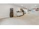 Large finished basement with a bar area and space for entertainment at 6616 Amur Ln, Castle Rock, CO 80108