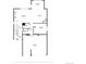 Main floor plan features living room, dining area, kitchen, one bedroom, one bathroom and a two-car garage at 6616 Amur Ln, Castle Rock, CO 80108