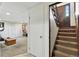 Finished basement showcasing carpeting, stairs, and closet space, perfect for a recreation room at 452 Gordon Dr, Castle Rock, CO 80104