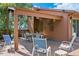Inviting patio area with ample seating, ideal for outdoor dining and entertaining at 452 Gordon Dr, Castle Rock, CO 80104