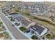 Aerial view of a suburban neighborhood with well-maintained homes and landscaping at 5029 Silver Hare Ct, Castle Rock, CO 80104