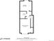Upstairs floor plan featuring bedrooms, bathroom, and hall at 1103 S Monaco Pkwy, Denver, CO 80224
