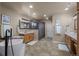Luxurious bathroom featuring a modern walk-in shower, soaking tub, and double vanity at 19735 Knights Xing, Monument, CO 80132