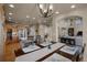 Open concept: Dining area flows into a large modern kitchen at 19735 Knights Xing, Monument, CO 80132