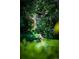 Backyard shows treehouse and greenery at 990 S Jackson St, Denver, CO 80209