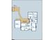 Detailed floor plan showcasing the layout of the home, including the kitchen, living areas, and bedrooms at 990 S Jackson St, Denver, CO 80209