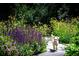Scenic garden path lined with colorful flowers and greenery, creating a serene and inviting outdoor space at 990 S Jackson St, Denver, CO 80209