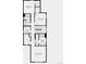 Detailed second floor plan shows layout of the bedrooms, bathrooms, and laundry room at 2078 Wagon Wheel Aly, Brighton, CO 80601