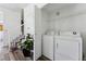 Convenient laundry room with washer and dryer included at 9980 W Jewell Ave # B, Lakewood, CO 80232