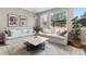 Bright and airy living room featuring comfortable white sofas, neutral decor, and large windows at 6041 S Salida Ct, Aurora, CO 80016