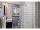 Well-lit bathroom featuring modern fixtures, sleek tiling, and contemporary design at 1545 Locust St, Denver, CO 80220