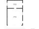 Floor plan showing the layout of the garage and adjacent storage area with dimensions at 1545 Locust St, Denver, CO 80220