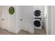 Bright laundry room with stackable washer and dryer at 561 Cherokee St, Denver, CO 80204