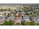 Aerial view of a residential neighborhood showcasing the property's location at 6520 S Newcastle Way, Aurora, CO 80016