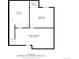 Basement floor plan featuring a utility room, bedroom, and recreation room at 4390 S Sheridan Blvd, Littleton, CO 80123