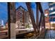 Building exterior view at night, showcasing modern architecture at 1401 Wewatta St # 204, Denver, CO 80202