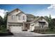 Two-story house with beige siding, red door, and stone accents at 4641 Windmill Dr, Brighton, CO 80601