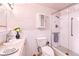 Clean bathroom featuring a walk-in shower, modern fixtures and stylish décor at 745 S Alton Way # 9B, Denver, CO 80247