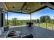 Spacious covered deck with seating offering panoramic views of the surrounding landscape at 10106 W 69Th Pl, Arvada, CO 80004