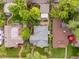 Home with a serene backyard and patio, as seen from above, in a lush neighborhood at 1226 Dexter St, Denver, CO 80220