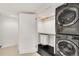 Functional laundry room with modern appliances, a folding area, and ample storage for effortless organization at 1226 Dexter St, Denver, CO 80220
