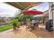 Inviting back deck with patio furniture, perfect for entertaining guests at 5686 Brook Hollow Dr, Broomfield, CO 80020