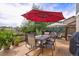 Charming back deck features a patio table set for outdoor dining at 5686 Brook Hollow Dr, Broomfield, CO 80020