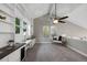 Stylish loft area with custom built-ins, providing a functional and inviting living space at 11245 San Joaquin Rdg, Littleton, CO 80127