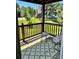 Relaxing balcony with dark brown railings and a nice view at 17361 E Mansfield Ave # 521R, Aurora, CO 80013