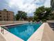 Inviting swimming pool with plenty of lounge chairs at 550 E 12Th Ave # 1501, Denver, CO 80203