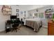 Comfortable bedroom with stylish decor, offering a serene and inviting atmosphere for relaxation at 1380 Oak Valley Rd, Sedalia, CO 80135