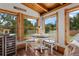 Cozy breakfast nook with natural light, perfect for enjoying morning coffee and views of the outdoors at 1380 Oak Valley Rd, Sedalia, CO 80135