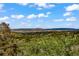 Beautiful landscape view showcasing rolling hills, lush trees, and expansive scenery at 1380 Oak Valley Rd, Sedalia, CO 80135