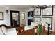 A beautifully decorated living space with dining table, modern art, and an open floor plan at 640 N Magnolia St, Denver, CO 80220