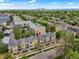 Beautiful aerial shot featuring townhomes with a scenic downtown view, perfect for urban living at 3712 Wolff St, Denver, CO 80212